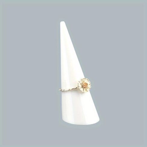 6pcs Clear Acrylic Cone Ring Holders, Rectangular Desktop Jewelry Display Stands, No Power Needed Ring Organizer for Women and Girls, Jewelry Towers in Saudi Arabia