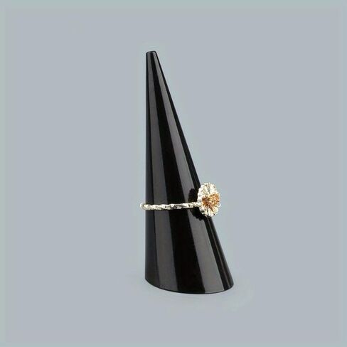 6pcs Clear Acrylic Cone Ring Holders, Rectangular Desktop Jewelry Display Stands, No Power Needed Ring Organizer for Women and Girls, Jewelry Towers in Saudi Arabia