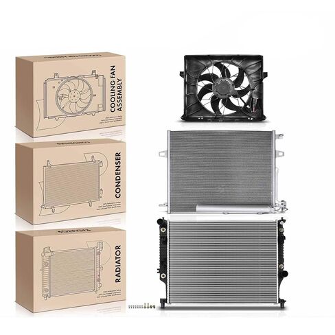 Replacement Parts for Radiator&AC Condenser&Cooling Fan Kit for Mercedes-Benz W164 ML350/550 W251 Mod-AP88P-34073 in Saudi Arabia