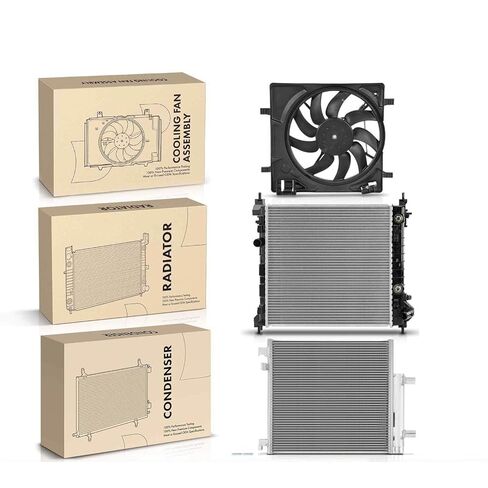 Replacement Parts for Radiator&A/C Condenser&Cooling Fan Kit for Chevrolet Spark 2013-2015 L4 1.2L Mod-AP88P-108221 in Saudi Arabia