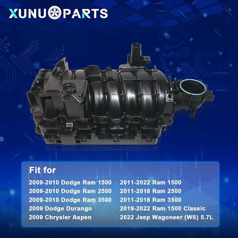 5.7L V8 Intake Manifold Compatible with 2009-2010 Dodge Ram 1500 2009-2010 Ram 2500 Replace# 68194114AC 68194114AA 68194114AB 68048074AB 68048074AC 68048074AD in Saudi Arabia