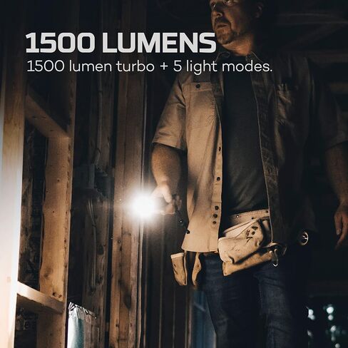 NEBO Master Series SL25 1/4 Mile Light Beam Spotlight، 500 Lumen LED Work Light، مصباح يدوي فائق السطوع USB قابل لإعادة الشحن، 3 أوضاع إضاءة، مقاوم للماء in Kuwait