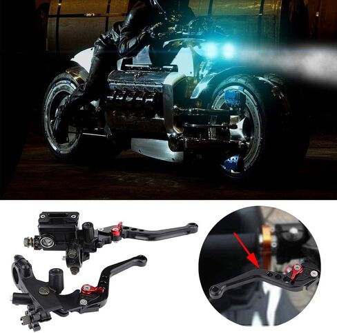 Left & Right 7/8"(22mm) Brake Master Cylinder Lever, Universal Clutch Master Cylinder Levers for Motorcycle Handlebar in Saudi Arabia