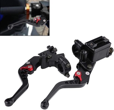 Left & Right 7/8"(22mm) Brake Master Cylinder Lever, Universal Clutch Master Cylinder Levers for Motorcycle Handlebar in Saudi Arabia