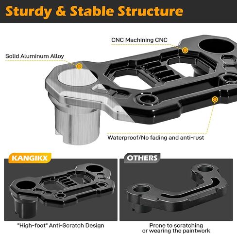 Wrangler JL Light Bar Mounting Bracket، Gladiator JT Hood Light Mount A-Pillar LED Pod Light Bracket، خندق ضوء بين قوسين متوافق مع 2018-2024 Jeep Wrangler JL JLU 4xe Gladiator JT Accessories in Kuwait