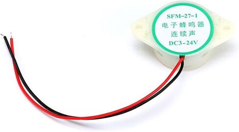 SFM-27 3-24V 12V 95DB صفارة نشطة عالية ديسيبل صفارة إلكترونية إنذار متقطع/مستمر (أبيض مستمر) in Kuwait