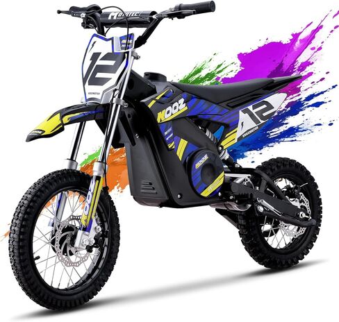 KOOZ HP112E 36V 1000W دراجة ترابية كهربائية للأطفال، 3 أوضاع للسرعة، دراجة نارية كهربائية للمراهقين تصل إلى 18 ميلاً في الساعة و15 ميلاً طويلة المدى، تعليق مزدوج وفرامل قرصية، إطار قوي 16 بوصة للأطفال المراهقين in Kuwait