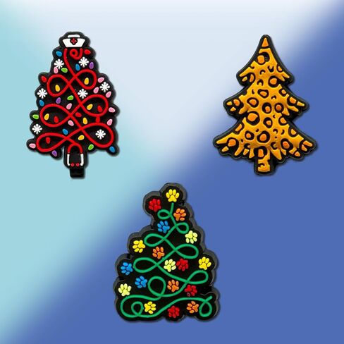 Cartoon Christmas Tree Focal Silicone Beads, Cute Beads for DIY Crafts Jewelry Necklaces Bracelets Keychain Pen Making (Red) in Saudi Arabia