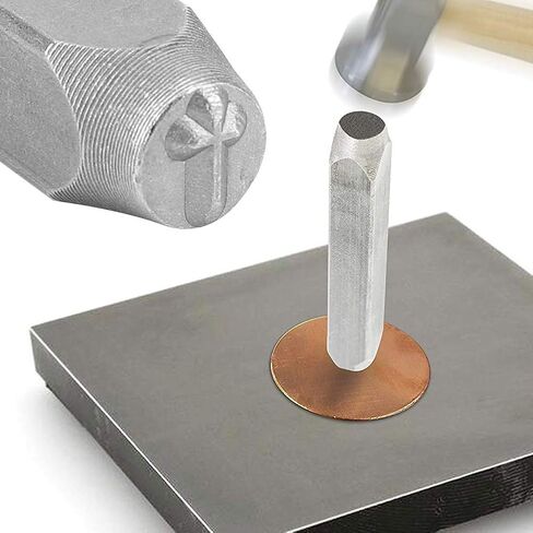 Metal Stamp Set,CR V Steel Star/Heart/Cross 6mm for Customizing Steel,Leather,Plastic,Wood(cruciform) in Saudi Arabia