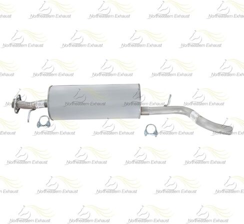 Northeastern Exhaust | Stainless Steel Intermediate Pipe, Muffler & Extension Pipe Exhaust Kit Compatible for 2002-2005 Ford Explorer 4.6L | Free Gasket & Clamps Included | Automotive Replacement Part in Saudi Arabia