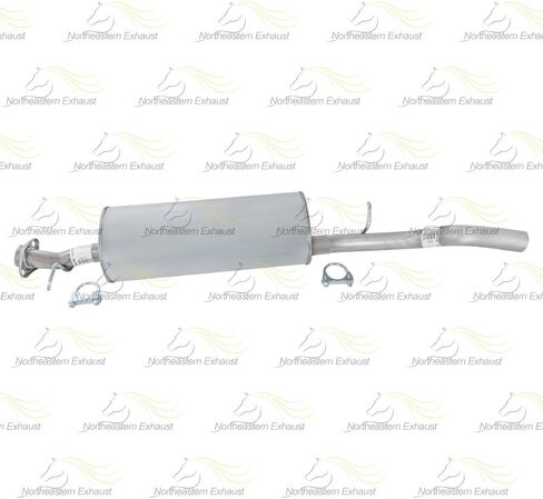 Northeastern Exhaust | Stainless Steel Intermediate Pipe, Muffler & Extension Pipe Exhaust Kit Compatible for 2002-2005 Ford Explorer 4.6L | Free Gasket & Clamps Included | Automotive Replacement Part in Saudi Arabia