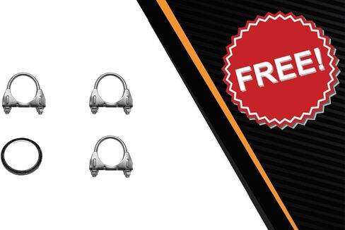 Northeastern Exhaust | Stainless Steel Intermediate Pipe, Muffler & Extension Pipe Exhaust Kit Compatible for 2002-2005 Ford Explorer 4.6L | Free Gasket & Clamps Included | Automotive Replacement Part in Saudi Arabia