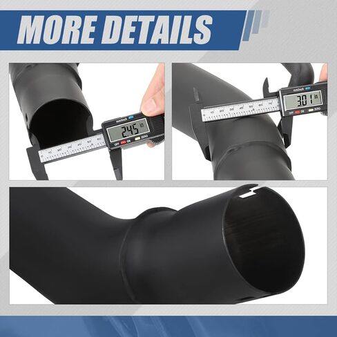 Auto Dynasty 4 Inches Dual Round Muffler Tip Catback Exhaust System Double Walled Tip Axle Back Muffler Compatible with 2010-2013 Chevy Camaro 6.2L, Stainless Steel in Saudi Arabia