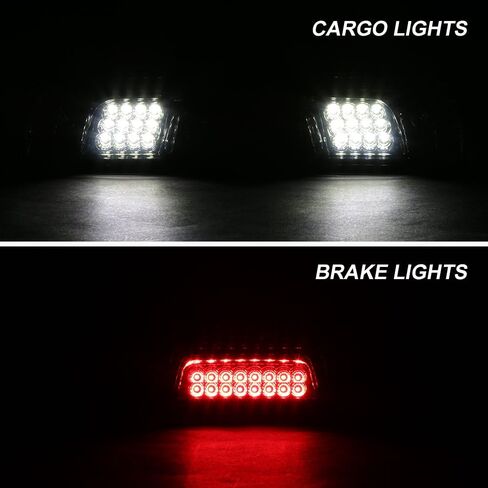 AKKON - For 2014-2021 Sierra Silverado 1500 2500 3500 HD Heavy Duty Smoked LED 3rd Brake Cargo Light Lamp in Saudi Arabia