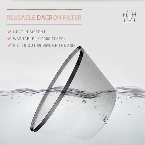 BACOENG 4 Gallon 6.6Amp Compact Ash Vacuum Cleaner w/Blowing Function, Bagless Debris Ash Collector for Fireplaces, Grills, BBQ's, Fire Pits, and Stoves in Kuwait