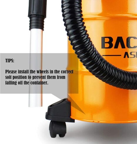 BACOENG 4 Gallon 6.6Amp Compact Ash Vacuum Cleaner w/Blowing Function, Bagless Debris Ash Collector for Fireplaces, Grills, BBQ's, Fire Pits, and Stoves in Kuwait
