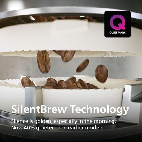 PHILIPS Series 4400 Fully Automatic LatteGo Espresso Machine, SilentBrew Technology, Quick Start. Aromatic Coffee from Freshly Ground Beans, 12 Hot and Iced Drinks, Black Chrome (EP4444/90) in Kuwait