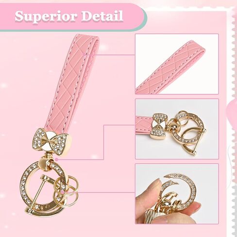 for Dodge Challenger Key Fob Cover - 3 4 5 Buttons Soft TPU Key Fob Case for Durango Charger Jeep Grand Cherokee Renegade Compass Comander Full Protection Car Key Cover with Bling Keychain （Pink） in Saudi Arabia