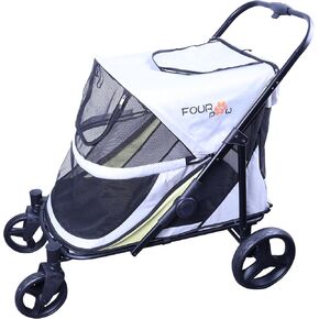 Full-Window Pet Stroller with Lock 4 Wheels for Cats & Dogs, with Storage Basket,Cup Holder, Travel Puppy/Cats Stroller. in Kuwait