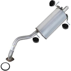 Exhaust Rear Muffler Compatible for 2007-2012 Nissan Sentra 2.0L | Stainless Steel | Northeastern Exhaust | Free Gasket and Hangers Included | Automotive Replacement Part | Direct Fit in Saudi Arabia