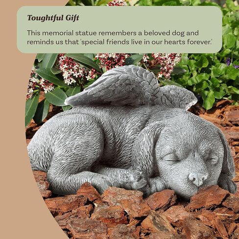 Pure Garden Outdoor Cat Memorial Stone, Gray, 8" x 6.5" x 4.5" in Saudi Arabia
