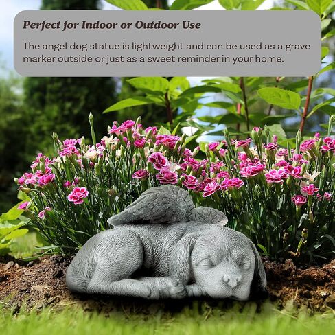 Pure Garden Outdoor Cat Memorial Stone, Gray, 8" x 6.5" x 4.5" in Saudi Arabia