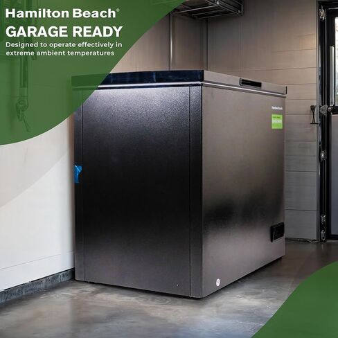 Hamilton Beach, HBFRF713 Chest Deep Freezer, 7 Cu. Ft. Capacity, Granita Rugged Design-Adjustable Thermostat-Removable Vinyl Coated Wire Basket-Easy Defrost Drain, White in Saudi Arabia