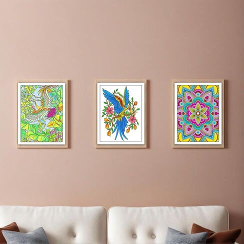 Adult Coloring Book Set,Spiral Bound Coloring Book for Adults Relaxation,60 Pattern Included Animal,Madalas and Flowers,Stress Relief Coloring Books for Women in Saudi Arabia