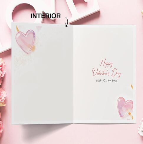 Heartfelt Valentines Day Card for Fiancée,Romantic Valentines Day Gifts for Fiancée Girlfriend,Love Card for Her in Saudi Arabia