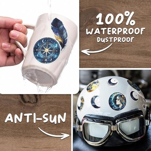 115PCS Celestial Stickers for Scrapbooking Journaling, Astronomy Space Stickers, Galaxy Planet Moon Star Sticker, Vintage Cosmic Decals for Laptops, Water Bottles, Journals & Crafts in Kuwait