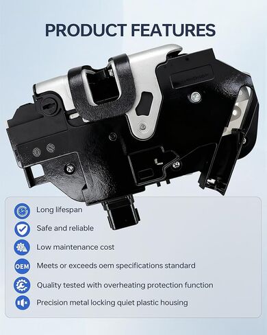 Door Lock Latch Actuator Assembly Rear Left Driver Side Compatible with Ford Explorer 2011-2019, F-150 2009-2014, Mustang 2010-2014, Taurus, Replaces OE# 9L3Z5426413A, BB5Z7826413A in Kuwait