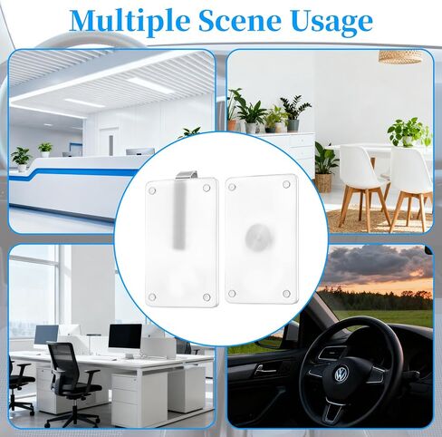 حامل صور السيارة الشفاف، قطعتان من حامل صور السيارة، مشبك قناع السيارة، إطار صورة السيارة/حامل صور مغناطيسي أكريليك مخصص لأي طراز سيارة، عرض الصور الشخصية أو العائلية in Kuwait