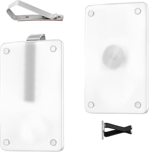 حامل صور السيارة الشفاف، قطعتان من حامل صور السيارة، مشبك قناع السيارة، إطار صورة السيارة/حامل صور مغناطيسي أكريليك مخصص لأي طراز سيارة، عرض الصور الشخصية أو العائلية in Kuwait