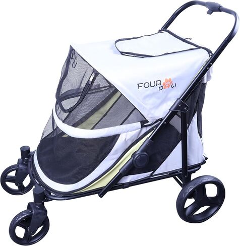 Full-Window Pet Stroller with Lock 4 Wheels for Cats & Dogs, with Storage Basket,Cup Holder, Travel Puppy/Cats Stroller. in Kuwait