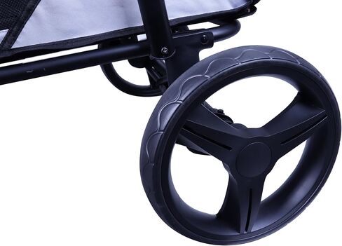 Full-Window Pet Stroller with Lock 4 Wheels for Cats & Dogs, with Storage Basket,Cup Holder, Travel Puppy/Cats Stroller. in Kuwait