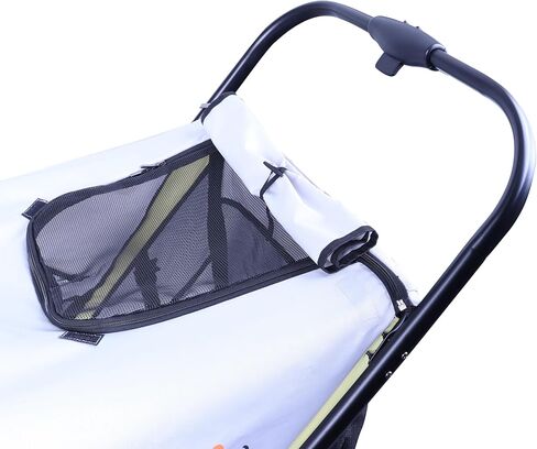 Full-Window Pet Stroller with Lock 4 Wheels for Cats & Dogs, with Storage Basket,Cup Holder, Travel Puppy/Cats Stroller. in Kuwait