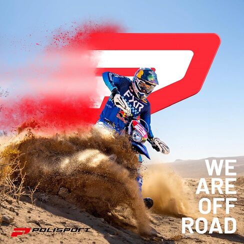 مصباح أمامي Polisport Halo للدراجات النارية والدراجات الترابية والدراجات النارية (MX وEnduro Racing & Riding) - مصباح هالوجين أمامي، نظام تركيب عالمي، معتمد من DOT وECE وSAE - أبيض/أزرق in Saudi Arabia