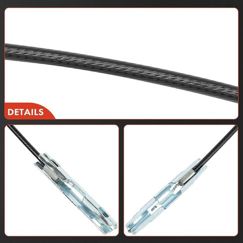 A-Premium Intermediate Side Parking Brake Cable Assembly Compatible with Ford Models: F-250 Super Duty 2005-2007, F-350 Super Duty 2005-2007 - Replace# 5C3Z2A793DA in Saudi Arabia