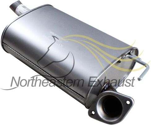 Exhaust Front Muffler Assembly Compatible for 2001-2003 Toyota Highlander 3.0L | Stainless Steel | Northeastern Exhaust | Free Gasket, Clamps, Bolt Kit Included | Automotive Replacement Part in Saudi Arabia