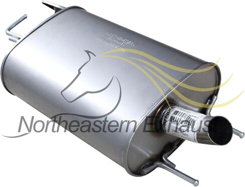 Exhaust Front Muffler Assembly Compatible for 2001-2003 Toyota Highlander 3.0L | Stainless Steel | Northeastern Exhaust | Free Gasket, Clamps, Bolt Kit Included | Automotive Replacement Part in Saudi Arabia