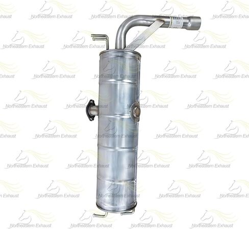 Exhaust Rear Muffler Compatible for 2001-2003 Toyota RAV4 2.0L | Stainless Steel | Northeastern Exhaust | Free Gasket, Hangers and Bolts & Nuts Included | Automotive Replacement Part in Saudi Arabia