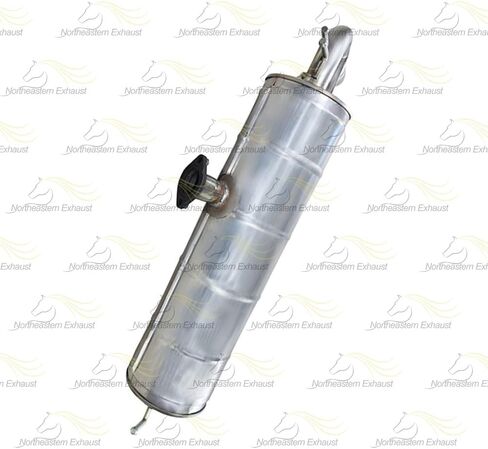 Exhaust Rear Muffler Compatible for 2001-2003 Toyota RAV4 2.0L | Stainless Steel | Northeastern Exhaust | Free Gasket, Hangers and Bolts & Nuts Included | Automotive Replacement Part in Saudi Arabia