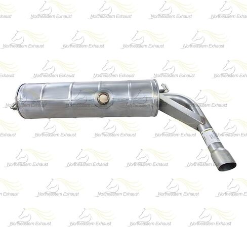 Exhaust Rear Muffler Compatible for 2001-2003 Toyota RAV4 2.0L | Stainless Steel | Northeastern Exhaust | Free Gasket, Hangers and Bolts & Nuts Included | Automotive Replacement Part in Saudi Arabia