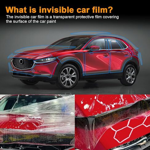 Precut Paint Protective Film for 2020-2025 Mazda CX30 8.5 Mil TPU PPF Clear Car HD Scratch Exterior Accessories (B-Pillar 6Pcs) in Saudi Arabia