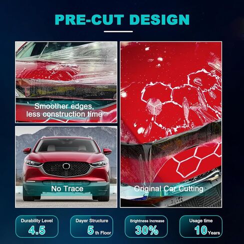 Precut Paint Protective Film for 2020-2025 Mazda CX30 8.5 Mil TPU PPF Clear Car HD Scratch Exterior Accessories (B-Pillar 6Pcs) in Saudi Arabia