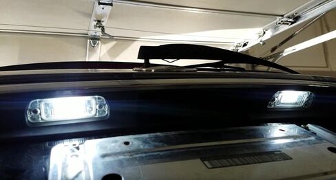 iJDMTOY OEM-Fit 3W Full LED License Plate Light Kit Compatible with Mercedes ML M GL R Class Gasoline Version ONLY, Powered by 3-Piece Osram Xenon White LED & Can-Bus Error Free in Saudi Arabia