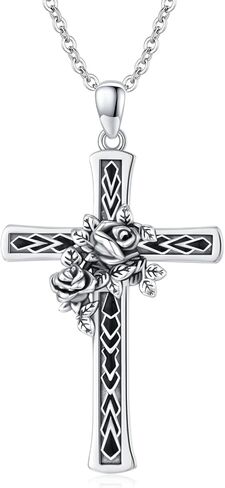 Santa Muerte Necklace for Men Sterling Silver Grim Reaper Necklace Holy Saint Death Santa Muerte Skull Charm Pendant Necklace Skull Jewelry Gift for Men Boys in Kuwait