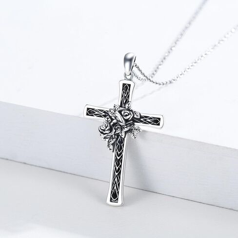 Santa Muerte Necklace for Men Sterling Silver Grim Reaper Necklace Holy Saint Death Santa Muerte Skull Charm Pendant Necklace Skull Jewelry Gift for Men Boys in Kuwait