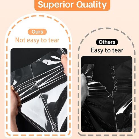 HIPOPBERRY 50pcs 8x11 Inch Clear Cellophane Treat Bags Cello Bags Candy Cookie Packaging Bags for Party Favors,Large Cellophane Bags（No ties in Saudi Arabia