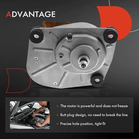 A-Premium Front Windshield Wiper Motor Compatible with Dodge, Chrysler & Plymouth Models - Charger, Town & Country, Challenger, Cordoba, Lebaron, New Yorker, Newport, Diplomat, Magnum & More, 4-Pin in Saudi Arabia